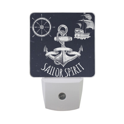 

ALAZA LED Night Light With Smart Dusk To Dawn SensorCaptain Skull Plug In Night Light