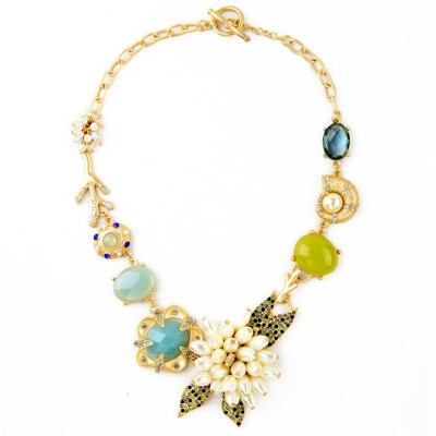 

Aiyaya Waterdrop Flower New Arrival Womens Accessary Multicolor And Multishape Sapphire Choker Necklace