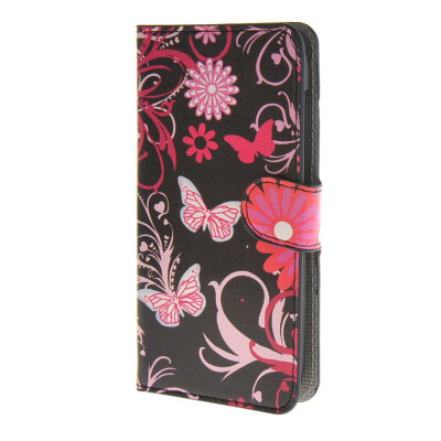 

MOONCASE Butterfly style Leather Wallet Flip Card Slot Stand Pouch Case Cover for Huawei Ascend Y600 A04