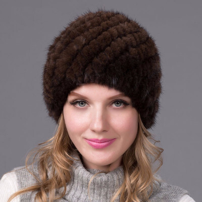 

Autumn&winter fur hat womens authentic natural fur cap Russian hat fashion quality thick fur cap discount hot