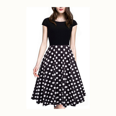 

Homeyee womens vintage retro sleeves elegant party dress A009