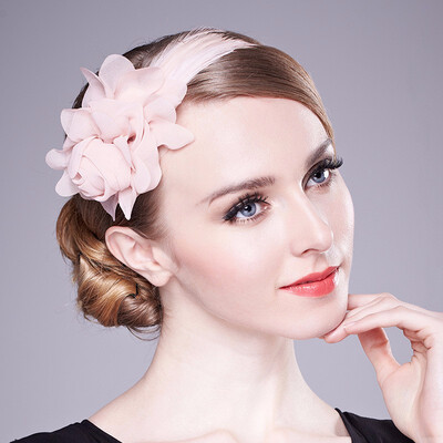 

2018 New Lady Fedoras Hat Women Fashion Wool Cap Female Autumn Winter Elegant British Party Wedding Hat Girls Headwear B-1948