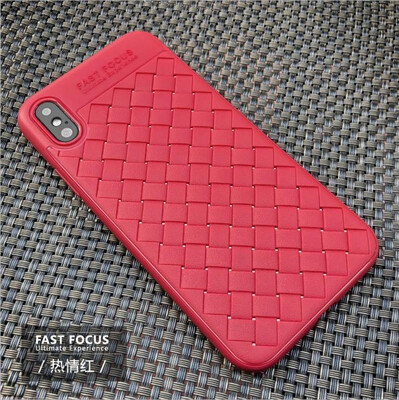 

Lieve Ventilation Dissipate Heat Phone Cases for IPhone8 plus Super Soft Silicone Luxury Grid Weaving Cases For iphone X 6 7 8