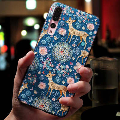 

For Huawei P10 PLUS P9 Phone cases For Huawei P8 LITE 2017 covers Silicone Soft TPU 3D Emboss Patterned Fitted cases