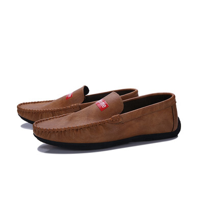 

2018 British fashion peas shoes Korean version of the trend of lazy people a pedal mens driving casual shoes super fire net runni