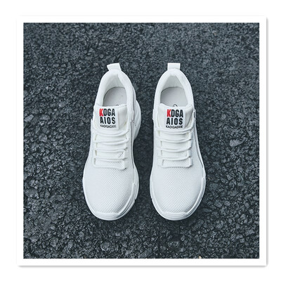 

New height increase womens shoes mesh sponge cake thick bottom old white shoes deodorant breathable mesh shoes