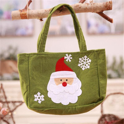 

Cute Cartoon Santa Claus Elk Snowman Christmas Candy Gift Bags Handbag Merry Christmas Storage Package Gift Bags