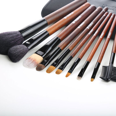 

Nika Nika 10 professional makeup brush set green birch handle professional makeup tools loose powder brush foundation brush eye shadow brush lip brush makeup brush