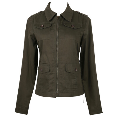 

CT&HF Autumn&Winter Women Jacket Short Women Blazer Zipper Coat