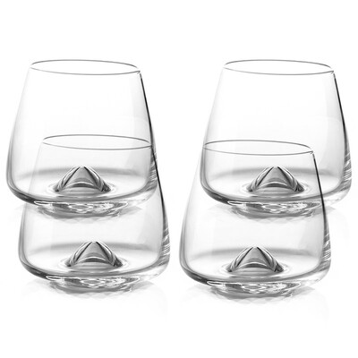 

Jingdong Supermarket] 1950 hand-blown sunflower wine glass spirits glass whiskey glass cup 4 sets