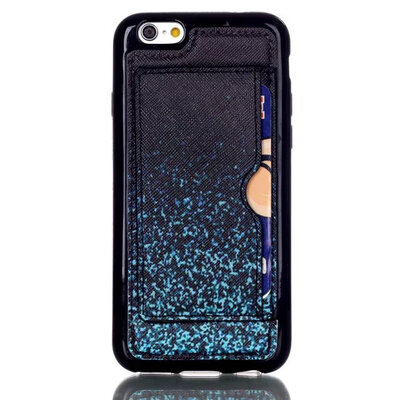 

мити iphone6 6s красочные пу + тпу назад дело подключать карты стенд для iPhone 6 6s 4,7 "shockproof телефон защиты покрытия