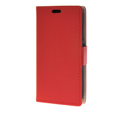 

MOONCASE Leather Wallet Flip Card Slot Pouch with Kickstand Shell Back Case Cover for Huawei Ascend Y520 Red