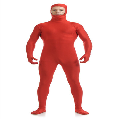 

Gesikai Mens Open Face Zentai Lycra Full Bodysuit Mens Zentai Suit Custom Second Skin Tights Dancewers Halloween Costumes