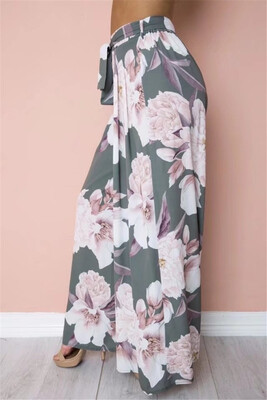 

European&American sexy printed long pants