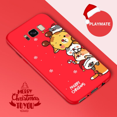 

ASINA Christmas Phone Case For Samsung S8 S9 A5 2017 A8 2018 Soft Silicone Cover For Galaxy Note9 J7 2017 Case Santa Claus Funda