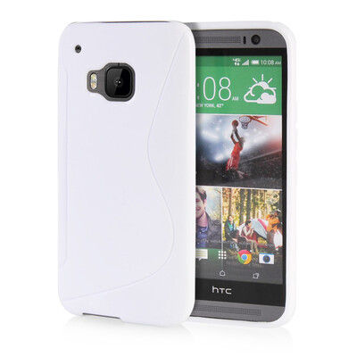 

MOONCASE S - Line Soft Flexible Silicone Gel TPU Skin Shell Back ЧЕХОЛ ДЛЯ HTC One M9 White