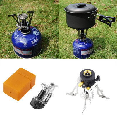 

Folding Mini Camping Survival Cooking Furnace Stove Gas Burner Outdoor