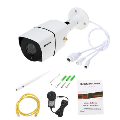 

Romacci KKmoon 1080P HD Bullet Camera Weatherproof IP Camera Wireless WIFI Auto-focus 28-12mm Lens 20MP 42pcs Infrared LED Light