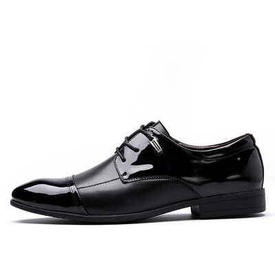 

JUQI Business Men Oxford Genuine Leather Shoes