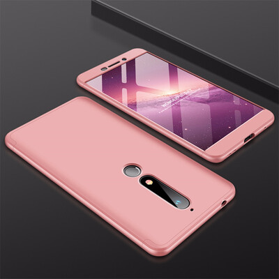 

Goowiiz Phone Case For Nokia 7 PlusNokia 6 2018 Fashion Color collision 360 Degree Coverage PC Full Protection
