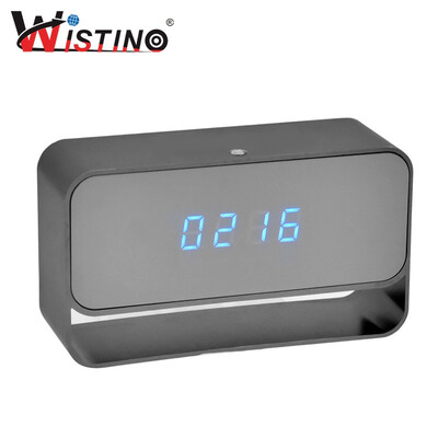 

Wistino 1080P WIFI Mini Camera Time Alarm Wireless Nanny Clock P2P CCTV Home Security IP Camera Night Vision Motion Detection