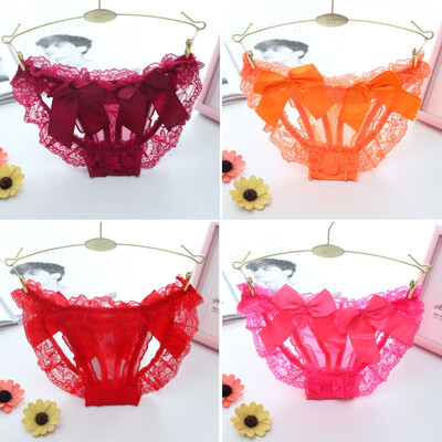 

Women G string Sexy String Lingerie Lace Thong Seamless Briefs Transparent Panties Knickers Black Tangas Bragas