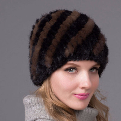 

Autumn&winter fur hat womens authentic natural fur cap Russian hat fashion quality thick fur cap discount hot