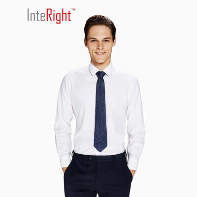 

INTERIGHT Mens Dress Business Tie Silk Gift Box Workplace Wedding Casual Tie Dark Blue
