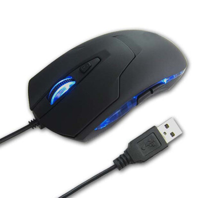 

2016 Горячая 2400 ТОЧЕК/ДЮЙМ LED 6 Кнопка Ключ Оптическая USB Проводная Мышь Для Игры Портативный Компьютер