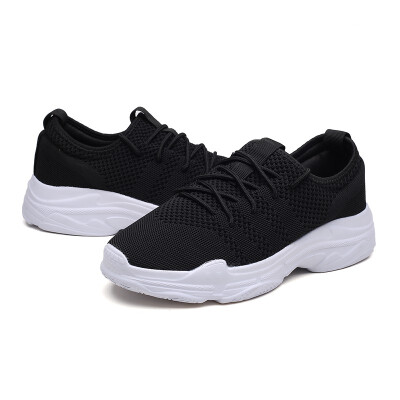 

2018 autumn new wild Korean version of the breathable mesh face old shoes students with thick-soled white shoes wild breathable st