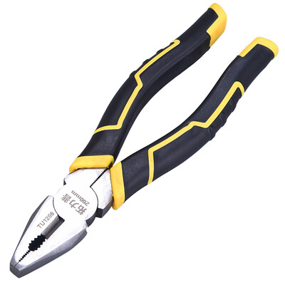 

Tuopu pliers vise 8 inch flat wire cutters wire pliers electrician bolt cutters household manual tools TU1208