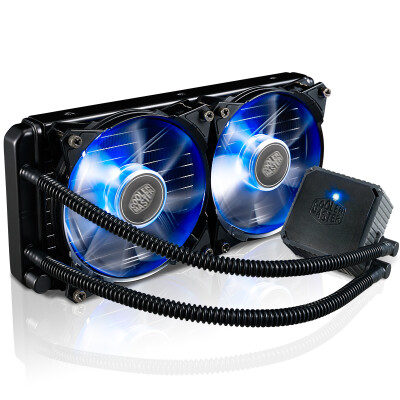 

CoolerMaster 240M CPU Water Cooled Radiator (мультиплатформенная / встроенная вода Cool / Silent / High Efficiency Water Pump / Double Blue Light Fan) Черный