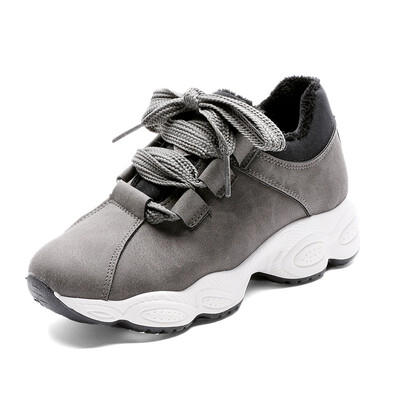 

2018 New Spring Summer Women Sneakers Woman Shoes Vintage Pig leather Lace-Up Casual Shoes Ultra Hot Sale Size 35-40 456hu