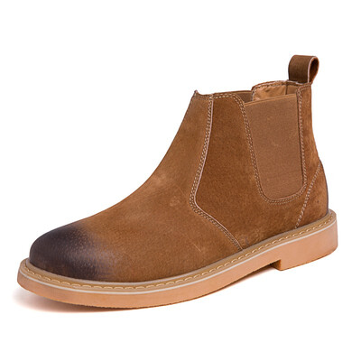 

Mens Shoes Fashion Casual Shoes Light Breathable Shoes Genuine Leather Shoes For Men Martin Boots Black Khaki Size 38-44