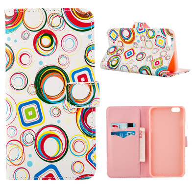 

MOONCASE Case for iPhone 6 Plus (5.5") Flip Leather Wallet Card Slot Foldable Stand Feature Case Cover [Pattern series] /a13