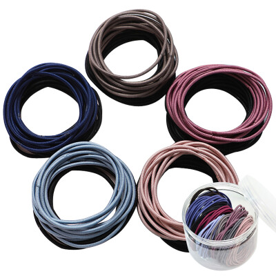

Beauty skin simple rope rope 30 multi-color combination MF0603 high elastic rubber band hair ring rope rubber band tie rope hair accessories hair band