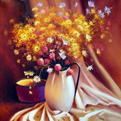 

diy Diamond embroidery decoration 5d diamond painting cross stitch flowers vase Mosaic rhinestone pasted pattern gift