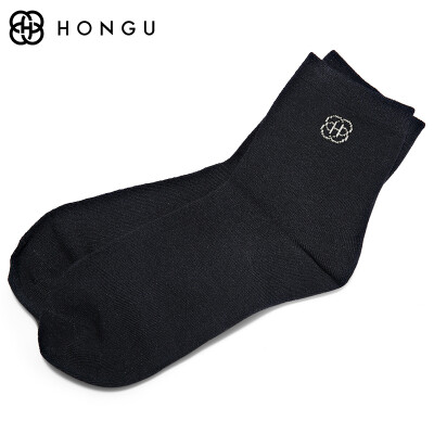 

HONGU Mens Long Socks Black