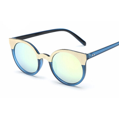 

FEIDU Fashion Cat Eye Sunglasses Women Brand Designer Round Coating Lens Sun Glasses Female UV400 Driving Oculos De Sol Feminino