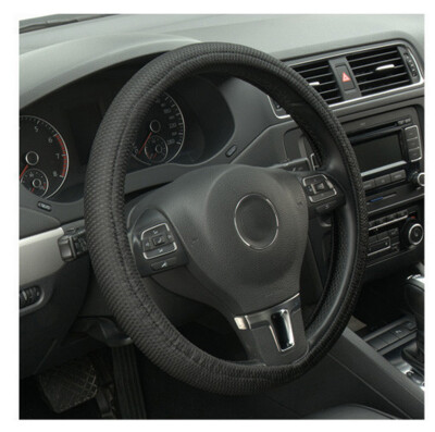 

Car Auto Universal Elastic Handmade Skidproof Steering Wheel Cover Blue/Black