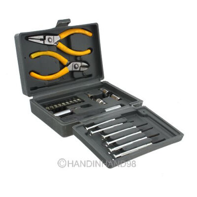 

1set Compact Home Tool Kit Set Screwdriver Tweezer nose Plier Multi-Function