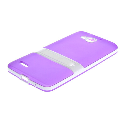 

MOONCASE Huawei 3X Дело Желе Цвет силиконовый гель ТПУ Тонкий с подставкой обложка чехол для Huawei Honor 3X G750 фиолетовый