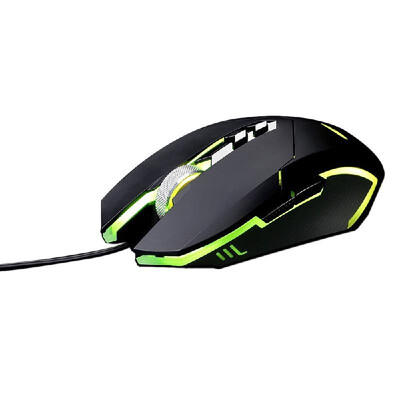 

E-YOOSO Z6600 Gaming Wired Mouse 6 Adjustable DPI Levels Optical USB Mouse 6 Breathing LED Light 7 Buttons with Aluminum Wheel for