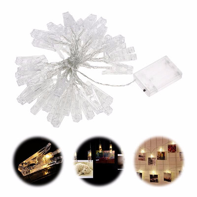 

Tomshine 40 LEDs Photo Clip String Light Battery Powered 5M 164FT for Living Room Bedroom Party