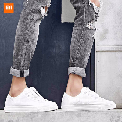 

2018 Original Xiaomi Mijia Uleemark Paper White Shoes Comfortable Waterproof Canvas Shoe Board Casual Shoes DIY design Men
