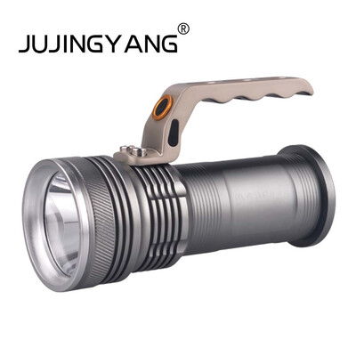 

Flashlight 520 glare rechargeable LED JUJINGYANG Lithium night fishing searchlight outdoor security patrol