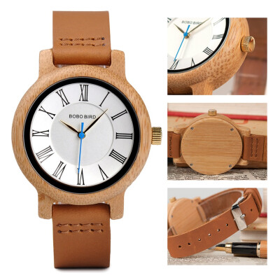 

BOBO BIRD wooden quartz pointer watch Q15