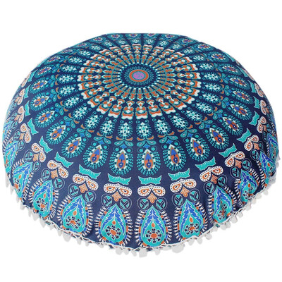 

2018 Indian Mandala Pillows Round Bohemian Home Cushion Pillowsham Cushion Pillowsham Throw Pillows Home Decor Pillow