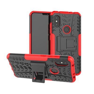 

Fecoprior Case for Xiaomi Redmi Note 6 Note6 Back Cover Stand Silicon TPU PC Armor Heavy Rugged Phone Celulars Fundas Coque