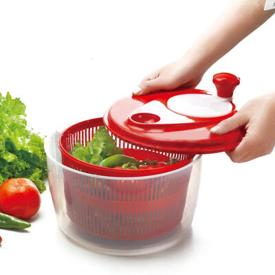 

UpperX Salad Dryer Vegetable Fruit Drain basket Dehydrator Shake Water Basket Multifunction Kitchen Mix Salad Tools